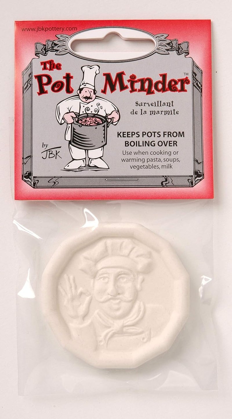 JBK Pottery Chef Design Ceramic Pot Minder, Set of 2 - Image 2